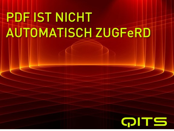 PDF ist nicht automatisch ZUGFeRD